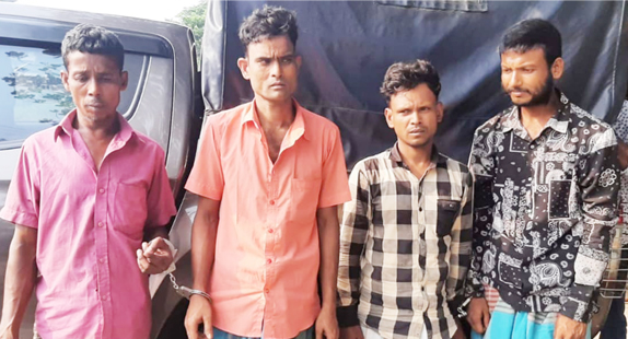 ফেনীতে মাদকবিরোধী অভিযানে ৪ জন গ্রেফতার, কারাদন্ড