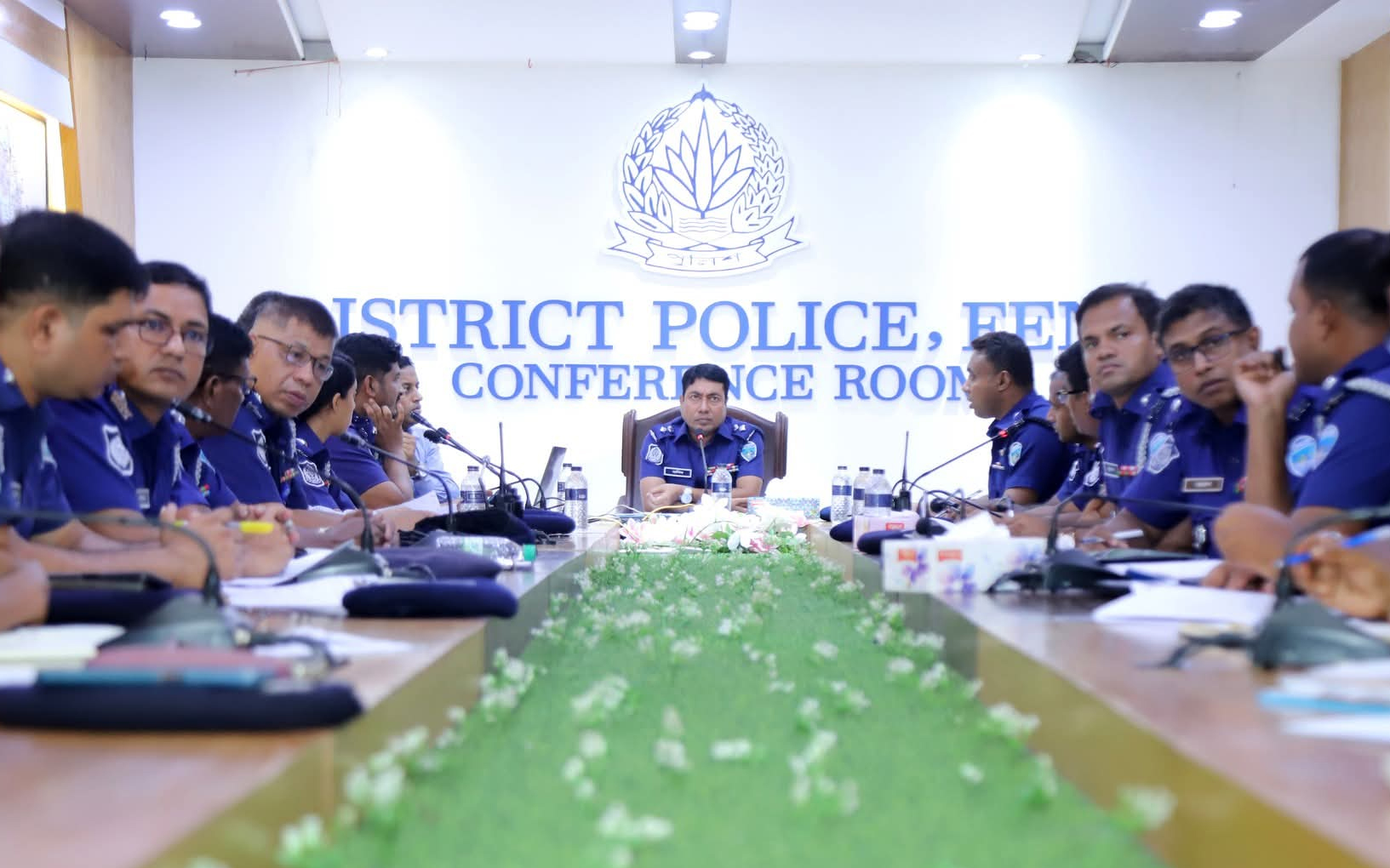 ফেনী জেলা পুলিশ এর মাসিক অপরাধ পর্যালোচনা সভা